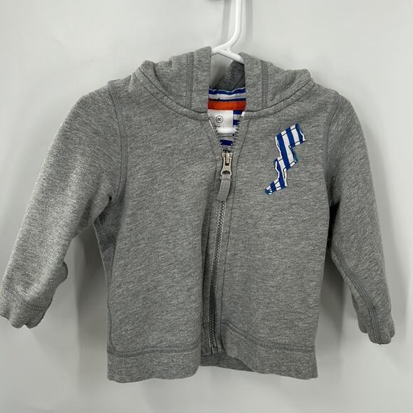 Hanna Andersson Boys Gray Full Zip Hoodie Size 80 (2) - Picture 1 of 14